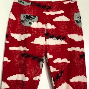 Unicorn Lularoe OS Christmas Leggings